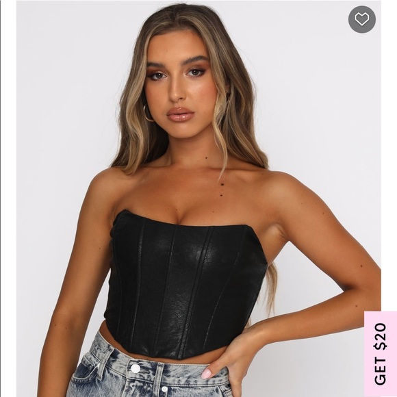 White Fox Boutique Tops - White Fox Boutique - I Need You Bustier Black